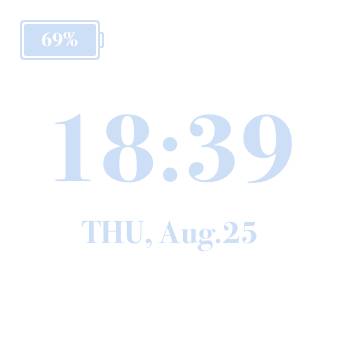 時計 Time Widget ideas[nDew6ZpPoGNMu85ZamN8]