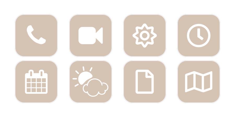 Beige App Icon Pack[DuSqqT7XrlsRbNC48Xly]