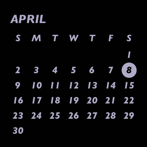 ブラックパープル カレンダー ウィジェット[zNOYoidYFWFzrZ7DdGNB]