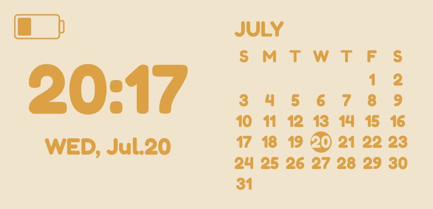 時間とカレンダー Calendar Idei de widgeturi[m0mVI7RkLNsMNJzxM1x6]