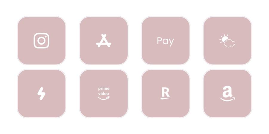 ピンク Pack d'icônes d'application[eFCXqow5zCpVvZ67AHeH]