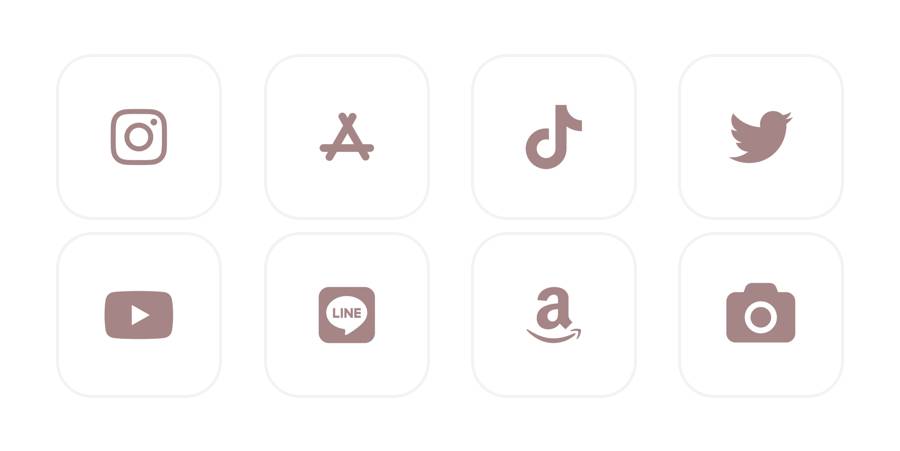 濃いくすみピンク Paquete de iconos de aplicaciones[NhSPls1SJYCJKx9kzMKO]
