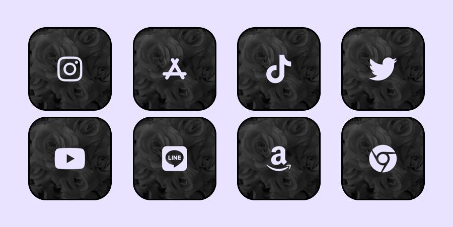 バラ紫App Icon Pack[8tQvtwpjU3QxaEKufa6X]