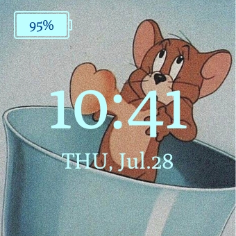 トムとジェリー シンプルウィジェットのカスタマイズアイデア Iphone Android用 By Quintana776 22 07 28 10 42 Widgetclub