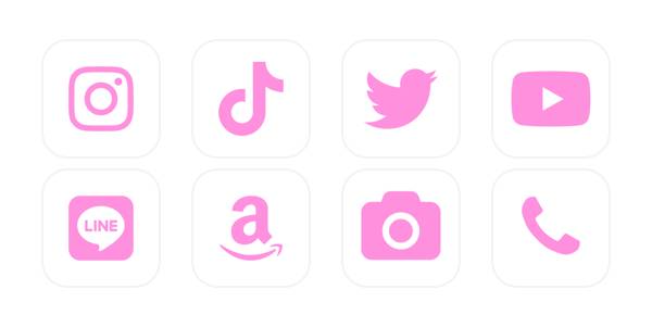 ピンク App Icon Pack[UfqQXe9nc9iqj8jXNpQm]