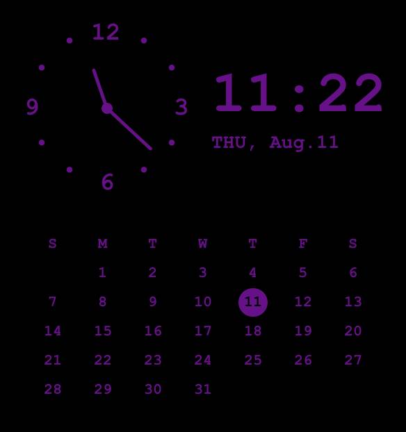 clock＆calendarReloj Ideas de widgets[rFgqG5p6hpPEYtxAdsAg]