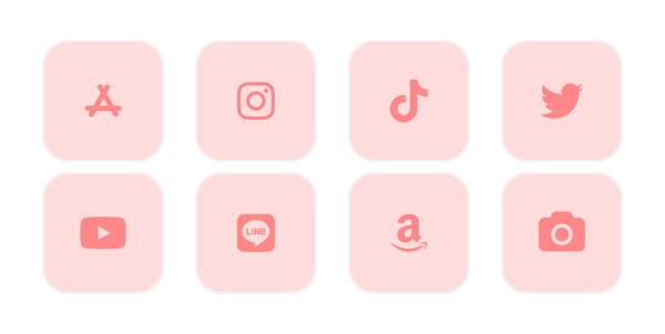 ピンク♡ Pacchetto icone app[R3ya2x3AAR6zEVjUU51f]