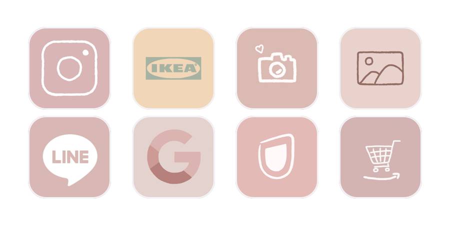 Pink App Icon Pack[NB9rFs1mAnsZqFRFCZba]