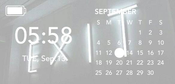 Clock and calendar Kalender Widget-Ideen[HXrytysgrEquCn2kx8U6]