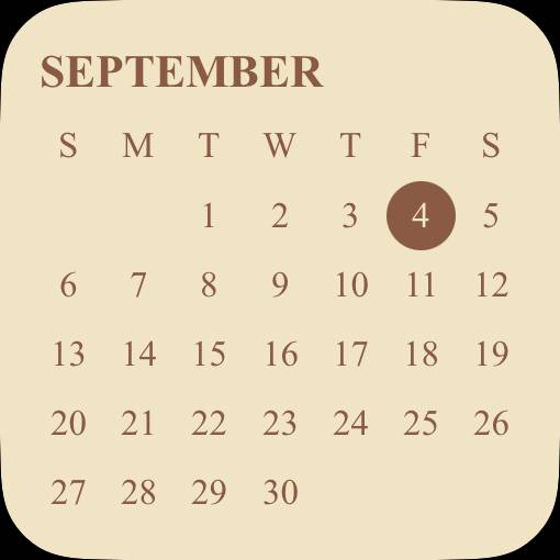 Simple Calendar Widget ideas[6sq4QxBbAfxW69Tw9EFg]