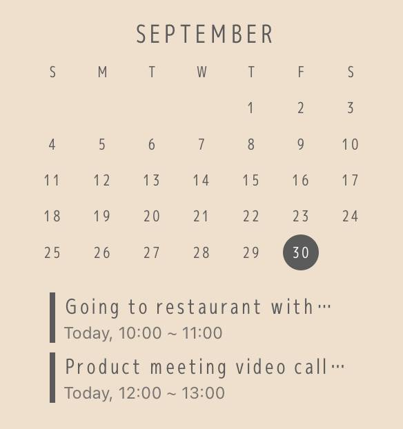Calendar Widget ideas[UNh4iy2ZvSTIWmZP2x86]