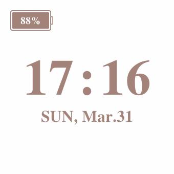 Time Widget ideas[nctRMODj5FjpYGmZ2631]