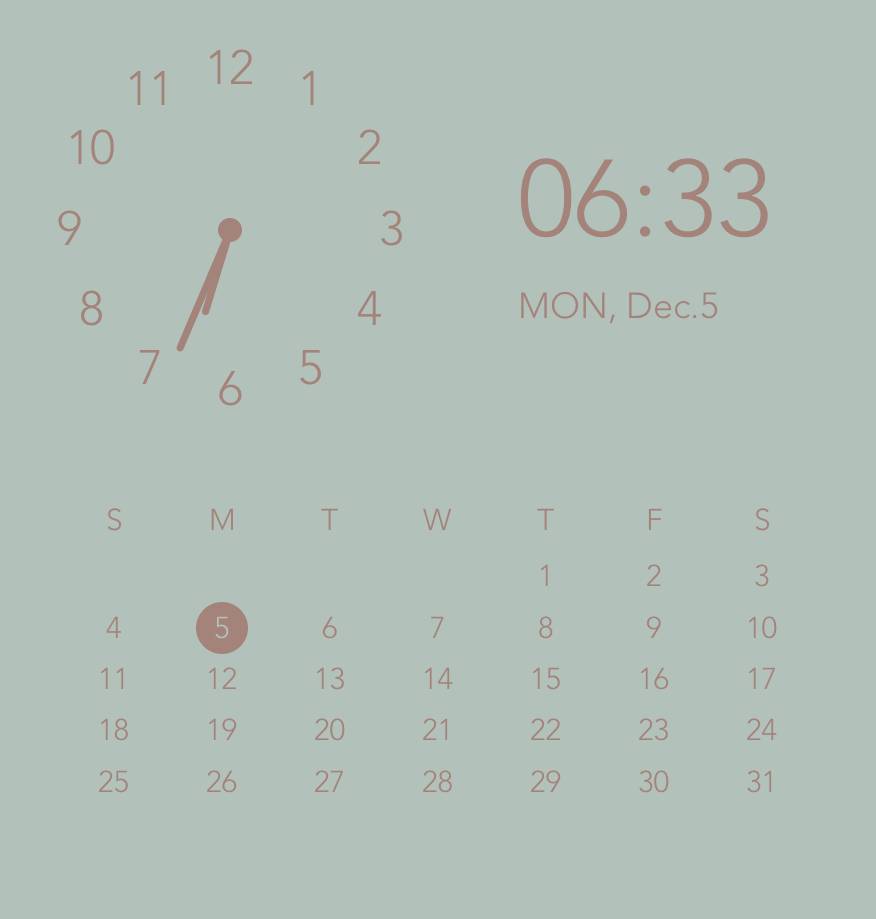 カレンダーClock Widget ideas[Eson8MWPnmG8et37Cyhm]