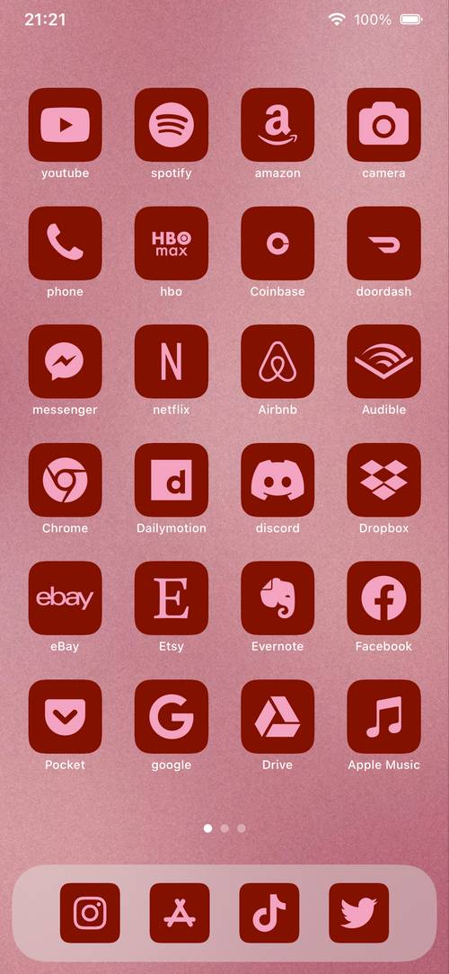 red n pink theme แนวคิดหน้าจอหลัก[QTDQYNnkdAF3vd4xOVwN]
