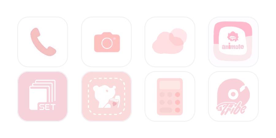 ピンク App-pictogrampakket[XdXlNY4xmcuNEt0SeUO7]