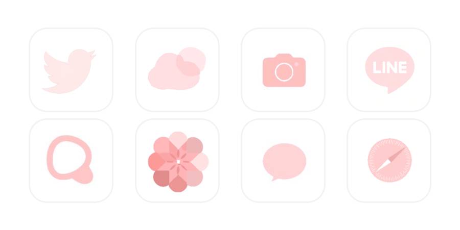 ピンクアイコン Paquete de iconos de aplicaciones[uEmYCZP5XFLtxSYTNGAB]