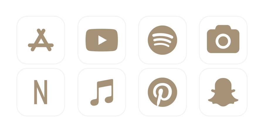 brown/ beige aesthetic App-pictogrampakket[jY9T5dQTmvuINAsezCoS]