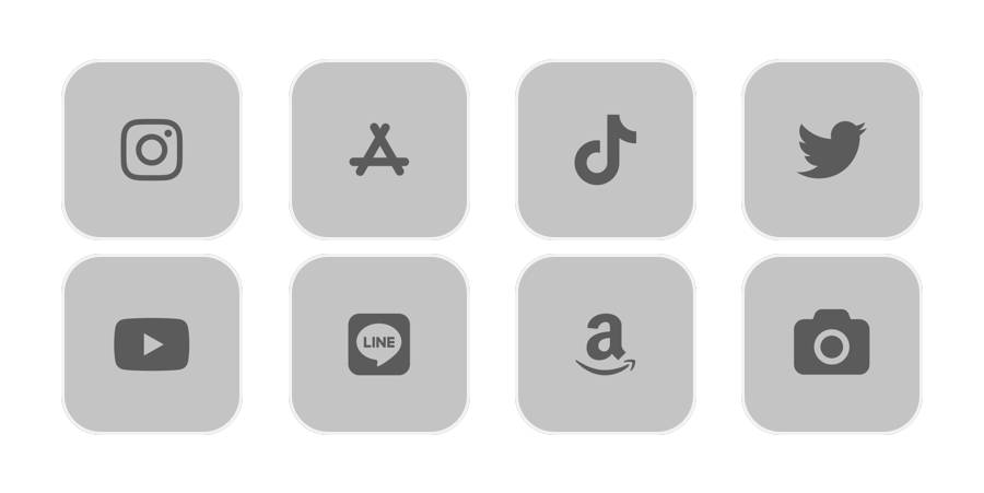 Gray App Icon Pack[8GiEjQ36FYnq6AaAlXc0]