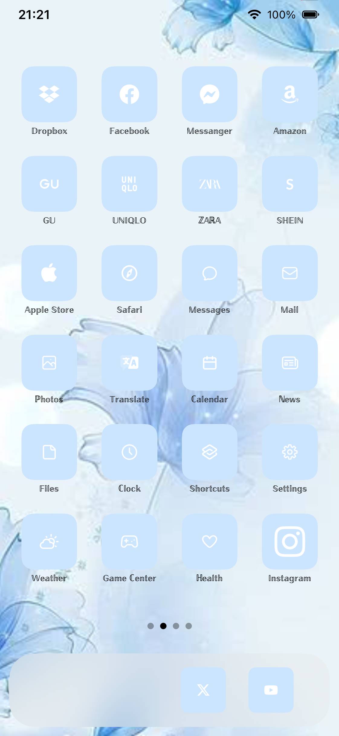 水色の花Ideen für den Startbildschirm[fnzN4Yjo00KfQLH3OEnl]