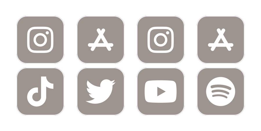 beige-gray Пакет с икони на приложения[zWDObJzfTPRiFJHm7l4S]