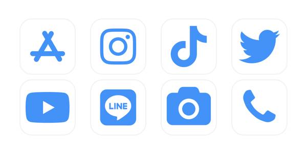 ストリート💙App Icon Pack[pgz80pnvNirESQrKKeyb]