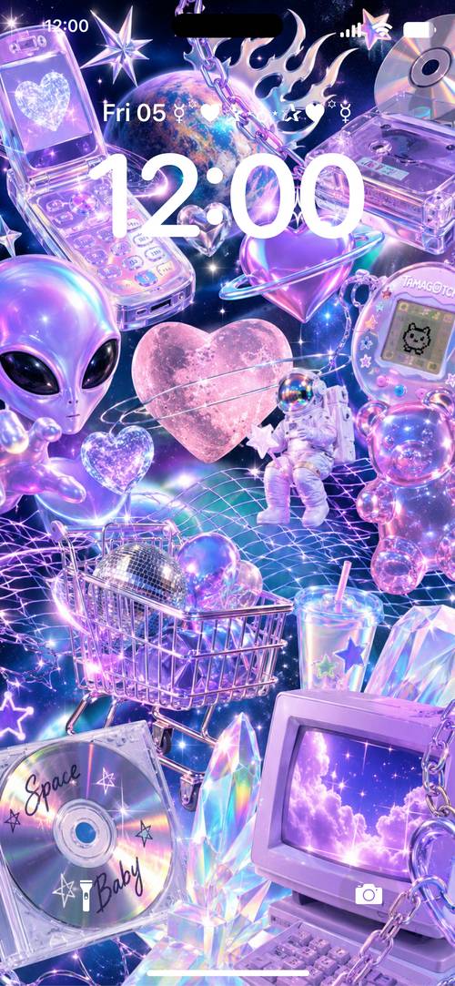Y2K×宇宙系ロック画Lockscreen[zUuQDOOq2YcAgMGO4Bnx]