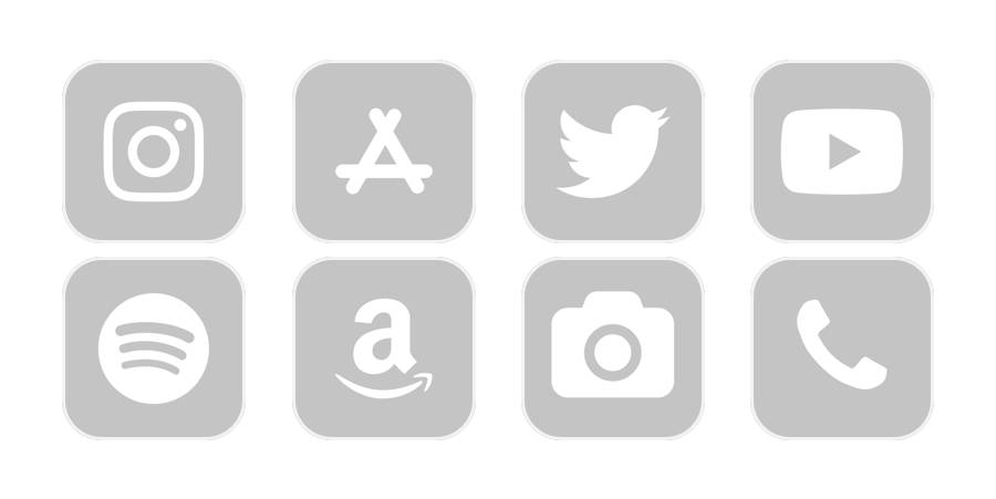 Gray App Icon Pack[Ytm95i3qWG39TxAf5CpE]