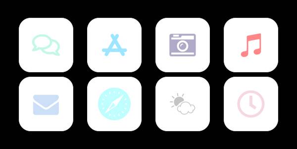 パステルカラーアイコン App Icon Pack[QbC92giWqtry7PfNZeno]