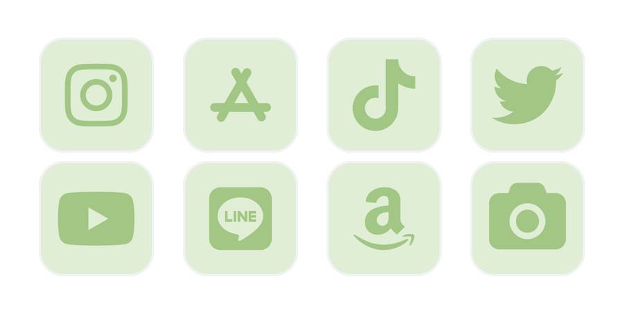 pastel green Pacchetto icone app[rWspByx6gnK8liMmeLWR]