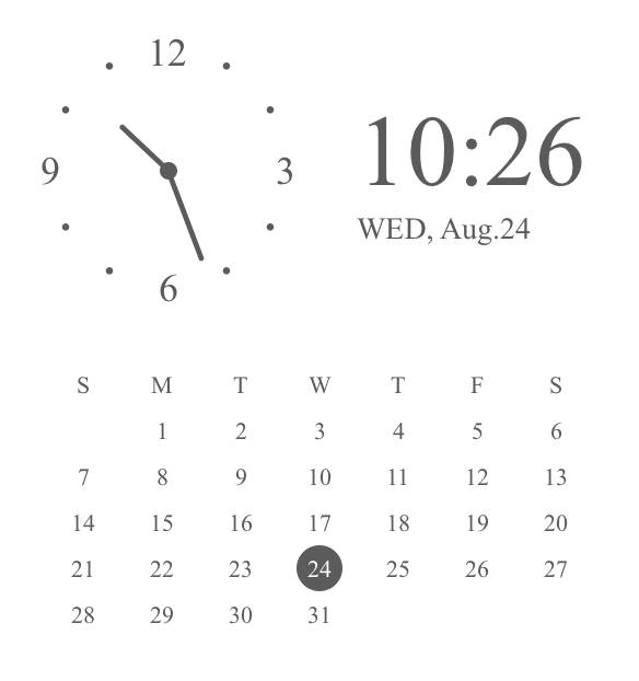 時計とカレンダー Uhr Widget-Ideen[8vLlAtu5U4soEDhYBqL9]