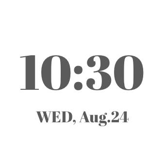 時計と日付 Hora Ideas de widgets[VULtcKxL7R37h2Hg15GG]