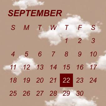 カレンダー 💭 日曆 小部件的想法[Yt9wkCS1OtaEgXNeUBIp]