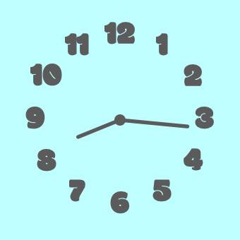 pastel blue widget ساعة أفكار القطعة[MhxCwCm88PUmHJLdzws2]