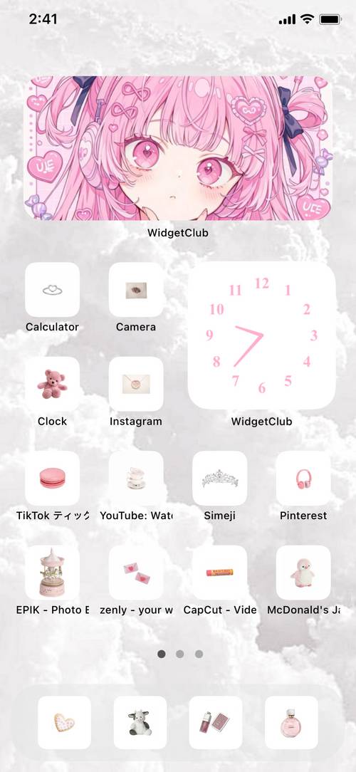 ピンク系🎀💕💓💗 Home Screen ideas[5isjx6UnI4xJUnre9IsV]