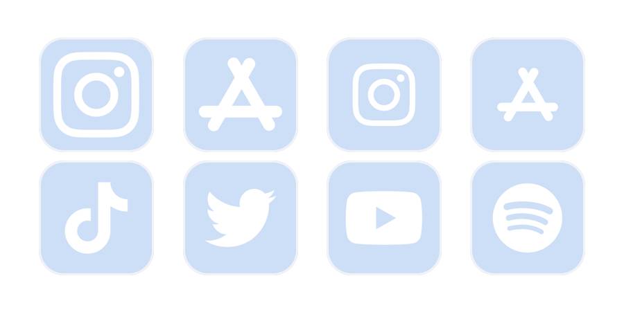 light blue Пакет с икони на приложения[lXtTjqgrdzA8pYF79IQj]
