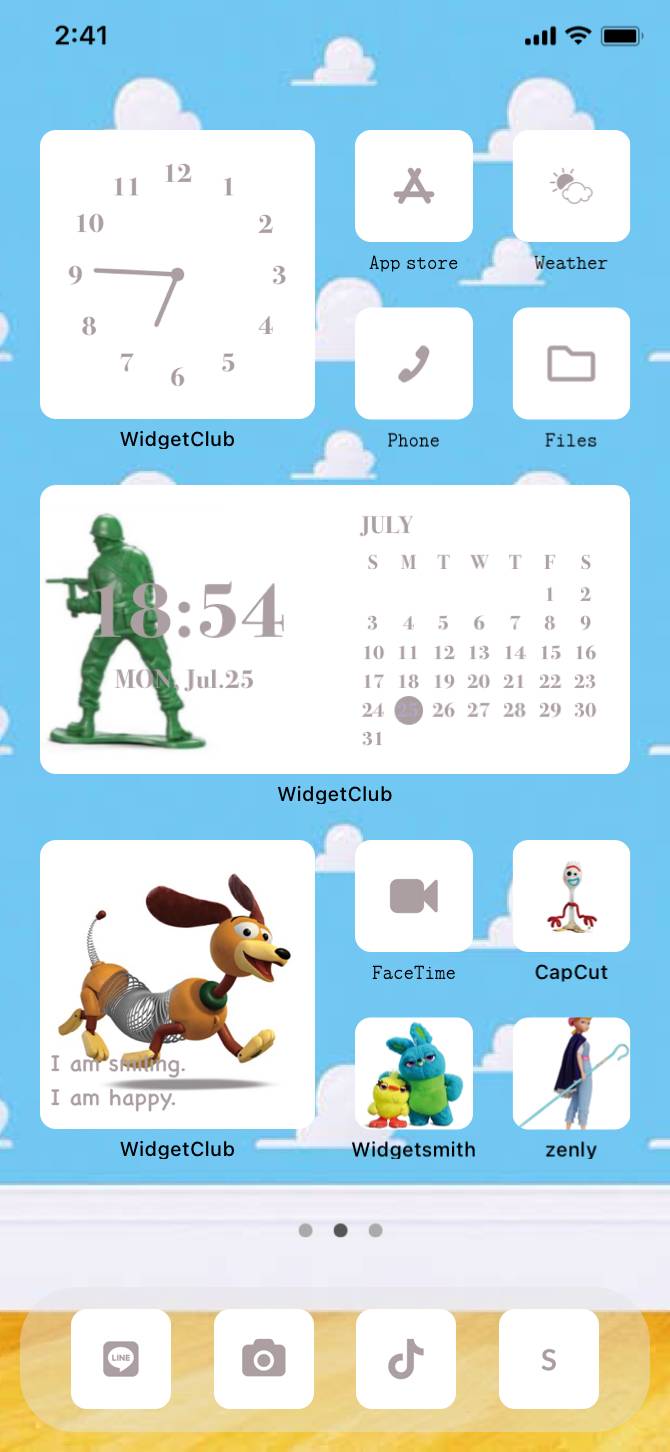 トイストーリー ホーム画面のカスタマイズアイデア By こっとん 22 07 26 07 42 16 Widgetclub
