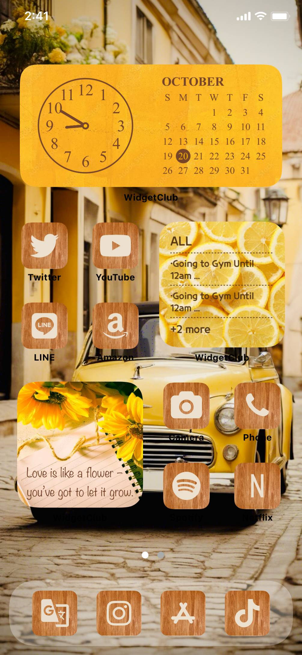 レトロカー　イエローHome Screen ideas[7W6TH4vwqYn3bxUg9I7w]