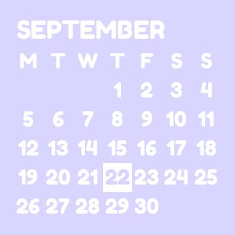 Purple pastel widget Calendario Idee widget[gsP33t6QYqSjZIbKUfjZ]