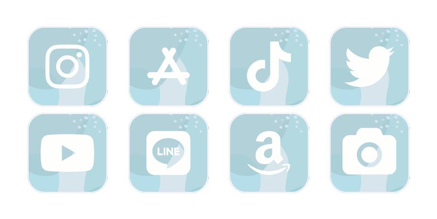 水色 Пакет с икони на приложения[xBfUJFP6kIuQfGtdb25K]