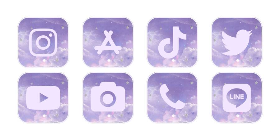 Pastel Pack d'icônes d'application[y3K3wKoBgDcA5dMukmDU]