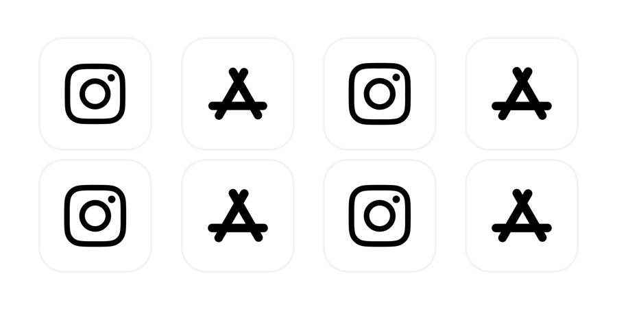 白黒 Pack d'icônes d'application[smQFjo1HrjKzKkbUumtc]
