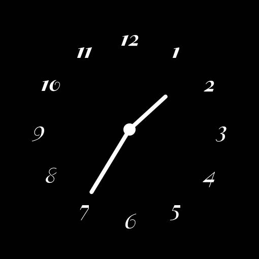 黒 Clock Widget ideas[lMuKfB8iaQ7FjGPnSVz0]