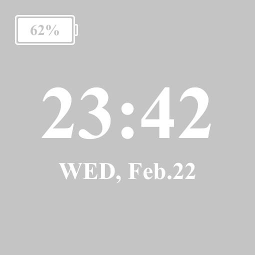 時計とバッテリーчас Ідеї для віджетів[dBLE1cSx8Ai7cvy8C6cQ]
