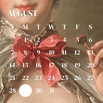 Pretty Calendar Widget ideas