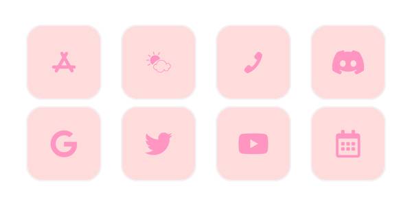 ピンク App Icon Pack[hgXdyn7Js1ciCTYU6cek]