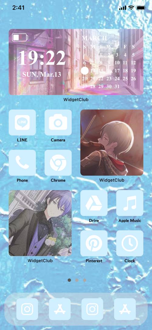 イラストホーム画面のおしゃれなカスタマイズ36選 Iphone Android用 Widgetclub