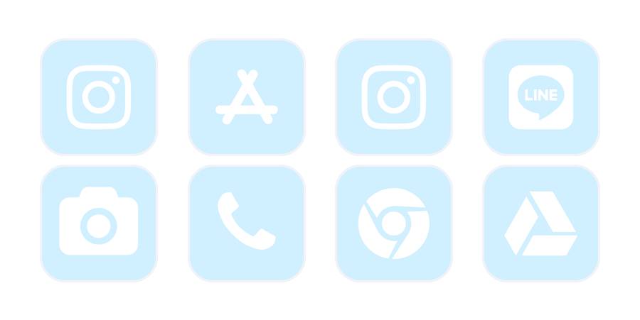 Light blue Пакет с икони на приложения[y3EQwd2MYANyDC13srSt]