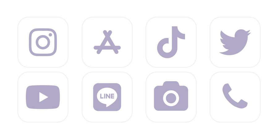 紫 App Icon Pack[2180GfCFTSrUUKLSw7Vc]