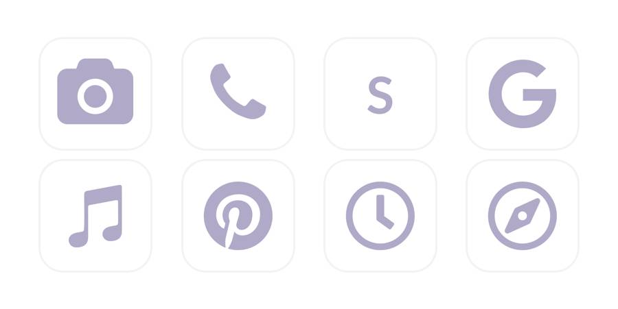 紫 App-Symbolpaket[cXxbDajdKEMqgDnxcwfT]