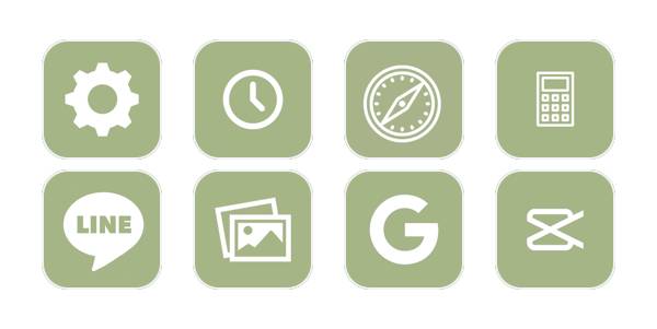 緑App Icon Pack[ZprUOj7kcMXvpGSLuTKX]